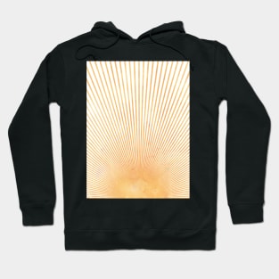 Abstract orange sun rays Hoodie